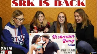 Girls Reaction on Pathaan New song ! KATAI ZEHER REACTION #SRK