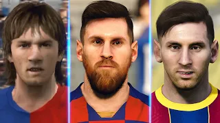 Lionel Messi evolution from PES 4 to PES 2021