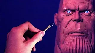 Sculpting Thanos From Avengers Infinity War 2018 in Monster Clay!