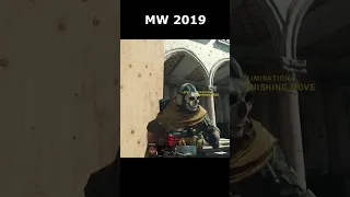 Ghost Finishing Moves Modern Warfare 2019 vs Modern Warfare 2022 #shortsviral #callofduty