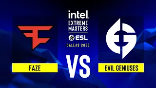 FaZe vs. Evil Geniuses - Map 1 [Mirage] - IEM Dallas 2023 - Upper bracket