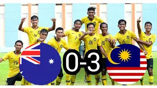 Malaysia U18 Kalahkan AUSTRALIA U18 3-0 ( 13/8/2019 )