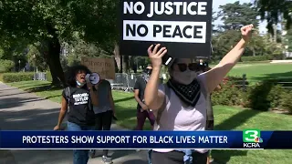 Black Lives Matter group holds all-day protest near CA Capitol