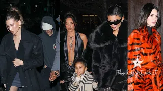 Justin Bieber Hailey Bieber Kylie Jenner Stormi & Kendall Jenner Have New Years Eve Dinner