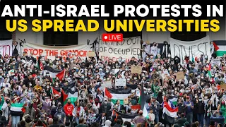 Pro Palestinian Protest LIVE | Protests At University | Columbia University Response To Antisemitism
