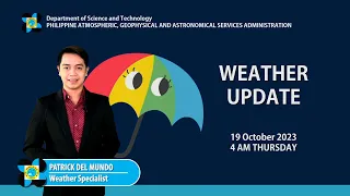 Public Weather Forecast issued at 4AM | October 19, 2023