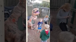 Tin Can T-Rex trying to swing