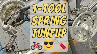 Simple DIY Spring Bicycle Tuneup in 20 min with a screwdriver!