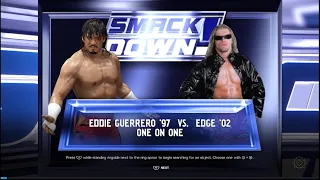 WWE 2k24 Relive That Moment ep.10- Eddie Guerrero vs. Edge No DQ Match Smackdown 02 arena!