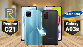 Realme C21 VS Samsung Galaxy A03s || COMPARE SMARTPHONE