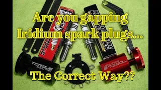 How to Gap Iridium spark plugs