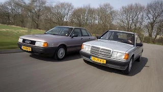 Youngtimer dubbeltest - Mercedes 190 vs Audi 80