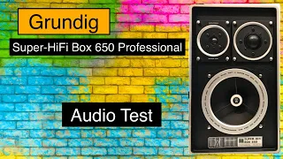 Grundig Super-HiFi Box 650 Professional - Audio Test , Sound Demo