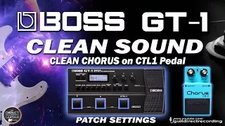 BOSS GT1 CLEAN SOUND and Chorus for DIRECT PA use or Direct Recordings [Som Limpo em Linha].