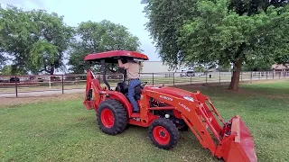 Sliding Tractor Canopy for Backhoe