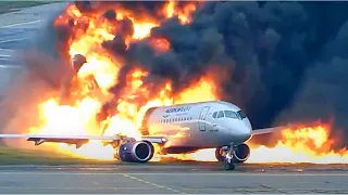 Evacuação Sukhoi Superjet 100 Aeroflot (SU1492)