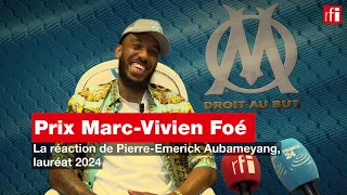 Pierre-Emerick Aubameyang réagit à son deuxième prix Marc-Vivien Foé • RFI