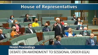 House Proceedings - Debate on an Amendment to Sessional Order 65(a)