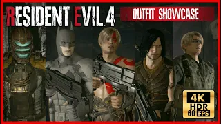 RESIDENT EVIL 4 REMAKE Outfit Showcase - Dead Space - Kratos - Batman - Prince of Persia [4K 60FPS]