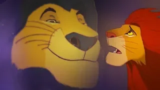 Simba talks with his grandfather Ahadi (FANMADE)