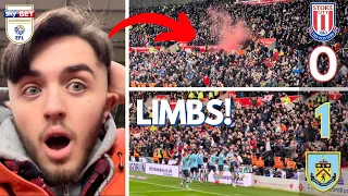 AWAY LIMBS & PYRO as BURNLEY Beat STOKE! || Stoke City 0-1 Burnley Matchday Vlog