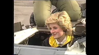 (Part 2) Princess Diana driving a tank in West Berlin, West Germany (1985)