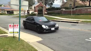 2005 E55 AMG muffler delete drive by