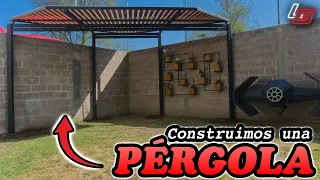 ⛩  Construimos una PÉRGOLA de metal con diseño de DIAMANTE 💎 || Los Bestauradores