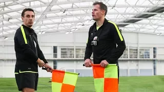 Gary Neville & Jamie Carragher Train to be Linesmen! | The Referees Part 2