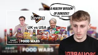 British Guy Reacting to US vs UK Doritos Chips