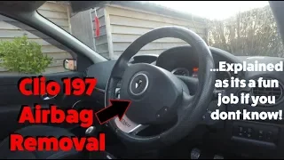 Clio 197 - How to remove the airbag *Explained!*