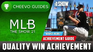 MLB The Show 21 - Quality Win | Achievement / Trophy Guide **BOOST METHOD**