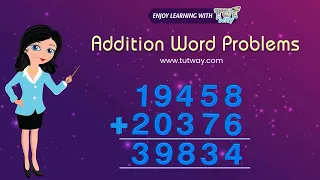 Addition | Addition of four digit numbers | Addition Sums | Addition word problem | Learn Basic Math