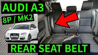 AUDI A3 8P - How To Remove Rear Seat Belt Removal Guide 2004-2012