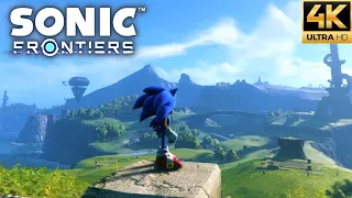 Sonic Frontiers - Free Roam Open World Gameplay (4K 60FPS)