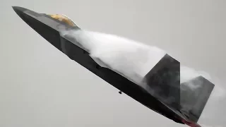 RIAT 2017 *EXTREMELY CLOSE UP* USAF F-22A RAPTOR WITH THE MOST AGGRESSIVE DEMONSTRATION!!!