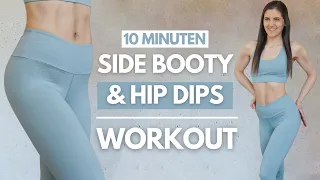 10 MIN SIDE BOOTY WORKOUT | Hip Dips Workout // KOSTENLOSE Build your Booty Challenge | Tina Halder