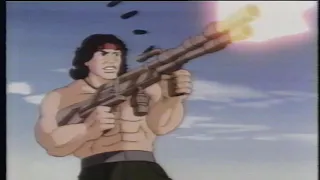 Promo for Rambo Cartoon / Animated TV Series Episode THE RESCUE
