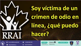 Soy víctima de un crimen de odio en línea, ¿qué puedo hacer?