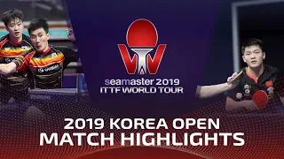 Fan Zhendong/Xu Xin vs Jeoung Youngsik/Lee Sangsu | 2019 ITTF Korea Open Highlights (Final)