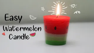 DIY WATERMELON CANDLE| diy candle |