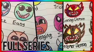 The FULL Geometry Dash Difficulty Faces Series 1-5!