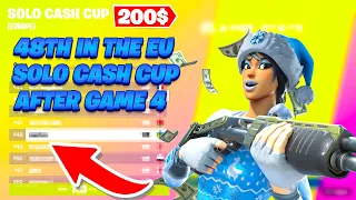 48TH in the EU Solo Cash Cup (200$) 🏆 & you won't believe what happend... (after game 4 I was 48TH)