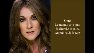 Le Monde Est Stone - Celine Dion - (Lyrics)