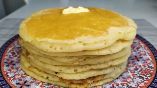 Настоящие Русские Блины - толстые, дрожжевые блины на молоке🥞