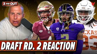 NFL Draft Round 2 Reaction: Pressure on Bills new WR, Titans risky pick on T'Vondre Sweat | 3 & Out