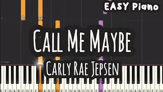 Carly Rae Jepsen - Call Me Maybe (Easy Piano, Piano Tutorial) Sheet