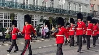 Band of the household cavalry and Coldstream guards in Windsor on the 9/10/2021)