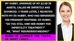 My hubby divorced me, not knowing my $26M. Met again after he remarried his pregnant mistress...