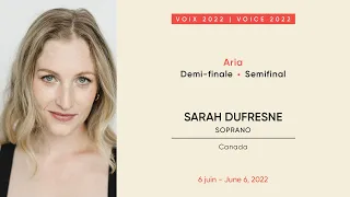 Sarah Dufresne | CMIM Voix/Voice 2022 | Demi-finale/Semifinal